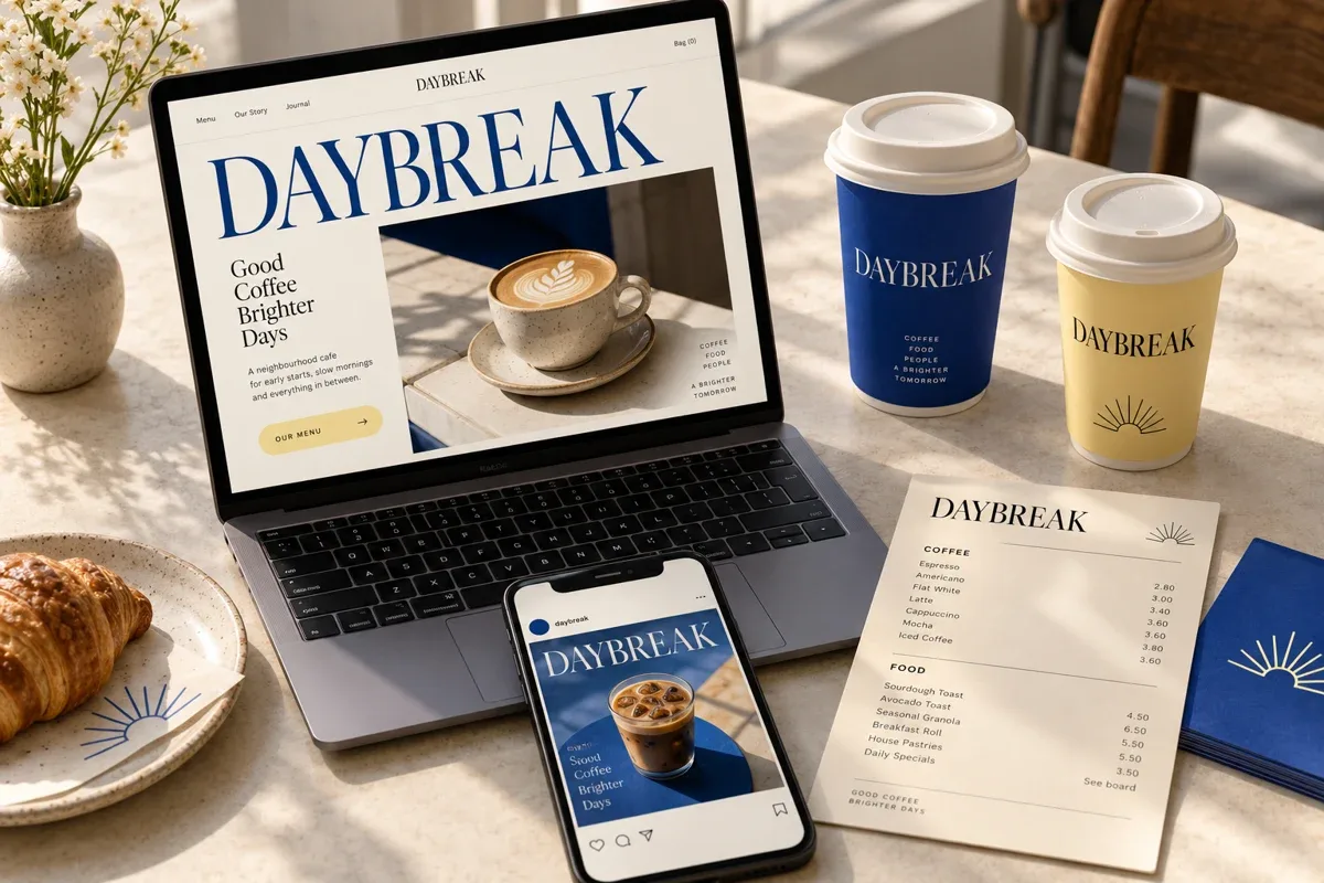 Daybreak self-initiated café brand concept